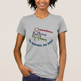 Logo-Frage Ihr Verstand, fragen Ihr Herz T-Shirt