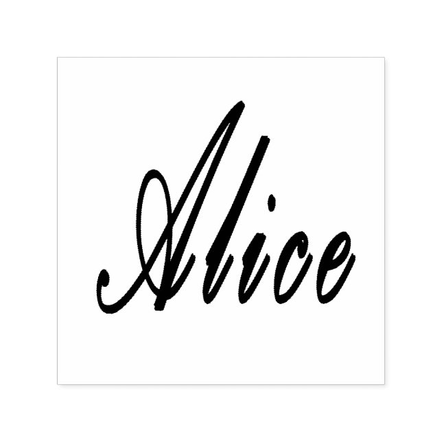 Logo für Alice, Permastempel (Design)