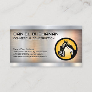 Logo für Baufahrzeuge Metall Visitenkarte