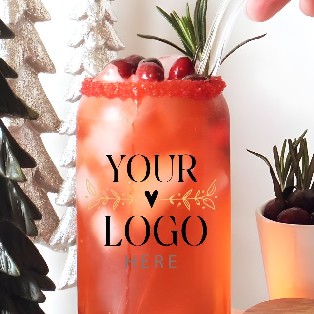 Logo für benutzerdefinierte Druckaufträge Dosenglas (Custom Printed Business Logo Can Glass
)