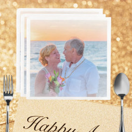 Logo für benutzerdefinierte Fotos Art Slogan Stand Serviette