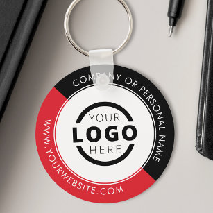 Logo für benutzerdefinierte Red Promotions-Unterne Schlüsselanhänger