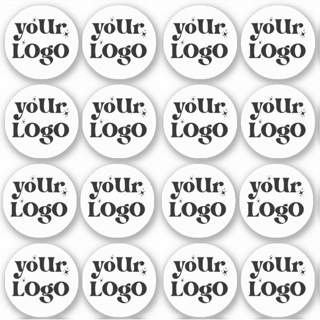 Logo für benutzerdefinierte Unternehmen Aufkleber (Vorderseite)