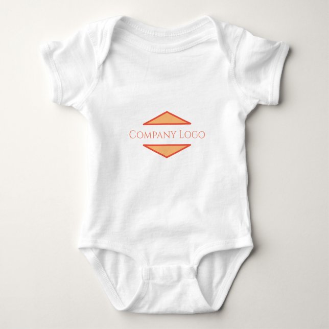 Logo für benutzerdefinierte Unternehmen Baby Strampler (Vorderseite)