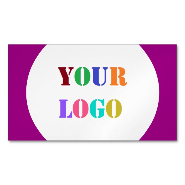 Logo für benutzerdefinierte Unternehmen Ihr Visite Magnetische Visitenkarte (Vorderseite)
