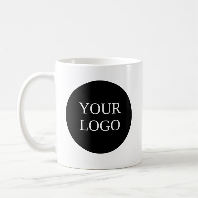 Logo für benutzerdefinierte Unternehmen Kaffeetasse (Links)