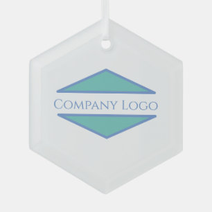 Logo für benutzerdefinierte Unternehmen Ornament Aus Glas
