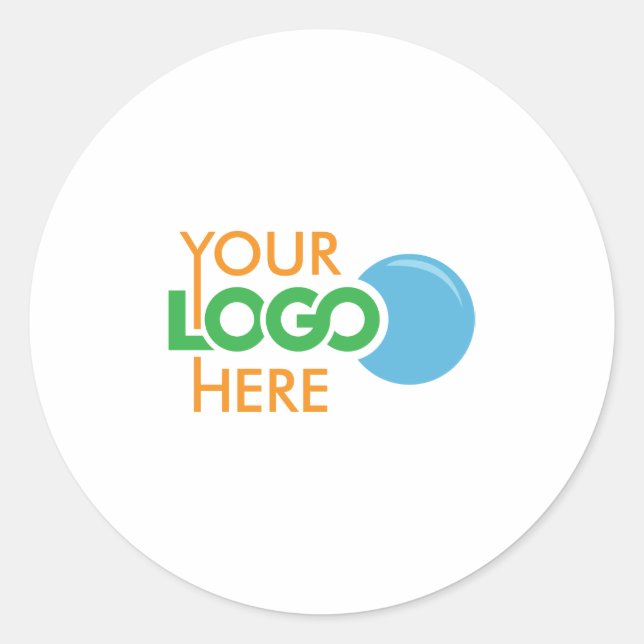 Logo für benutzerdefinierte Unternehmen Runder Aufkleber (Vorderseite)
