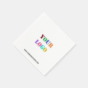 Logo für benutzerdefinierte Unternehmen und Text-B Serviette