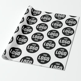 Logo für benutzerdefinierte Unternehmen - Weiß Geschenkpapier