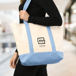 Logo für benutzerdefinierte Unternehmen Werbeblau Tragetasche<br><div class="desc">Diese trendige Tasche mit eigenem Firmenlogo und Werbe-Informationen ist einfach zu personalisieren. Maßgeschneiderte Totbeutel sind großartig als Firmengeschenke für Mitarbeiter,  Kunden und Kunden. Sie können auch als Werbemittel für Ihre Marke auf Messen,  Konferenzen oder als Messegeschenke eingesetzt werden. Keine Mindestbestellmenge.</div>