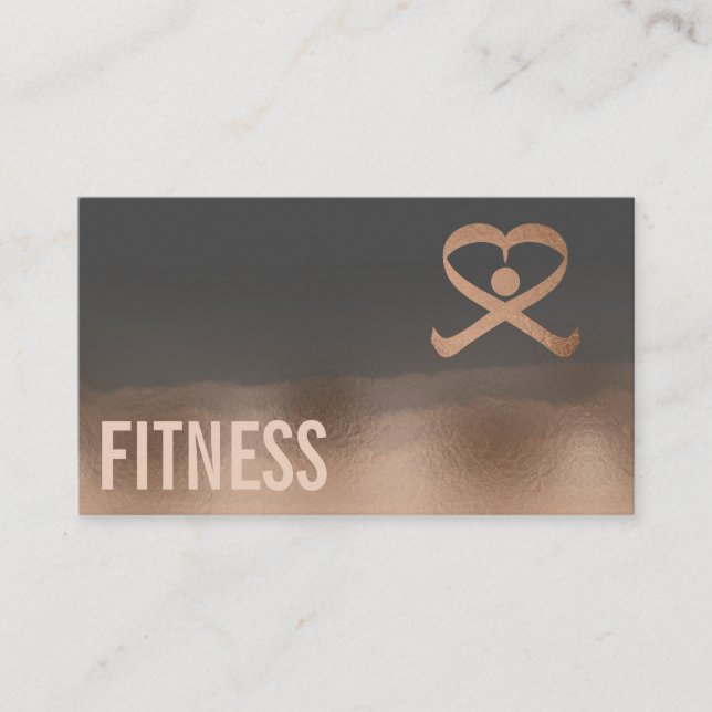 Logo für berufliche Fitness für Personaltrainer Visitenkarte (Vorderseite)