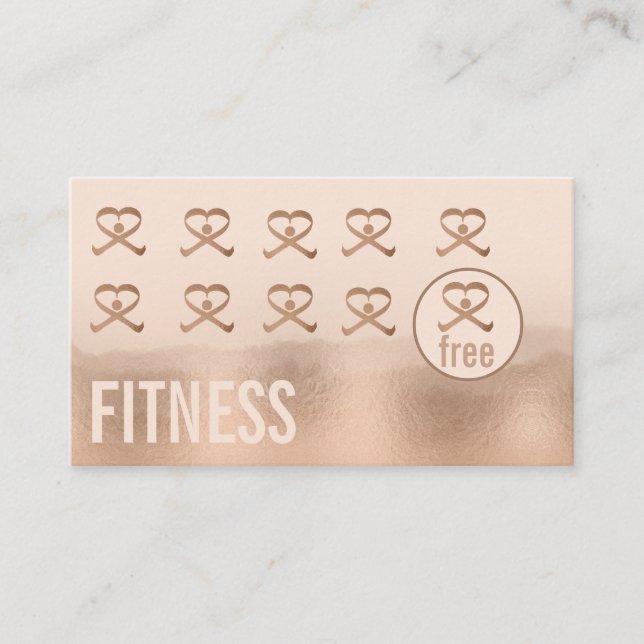 Logo für berufliche Fitness für Personaltrainer Visitenkarte (Vorderseite)