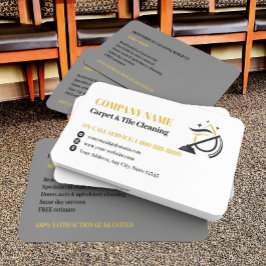 Logo für berufliche Teppiche und Tile-Reinigung Visitenkarte