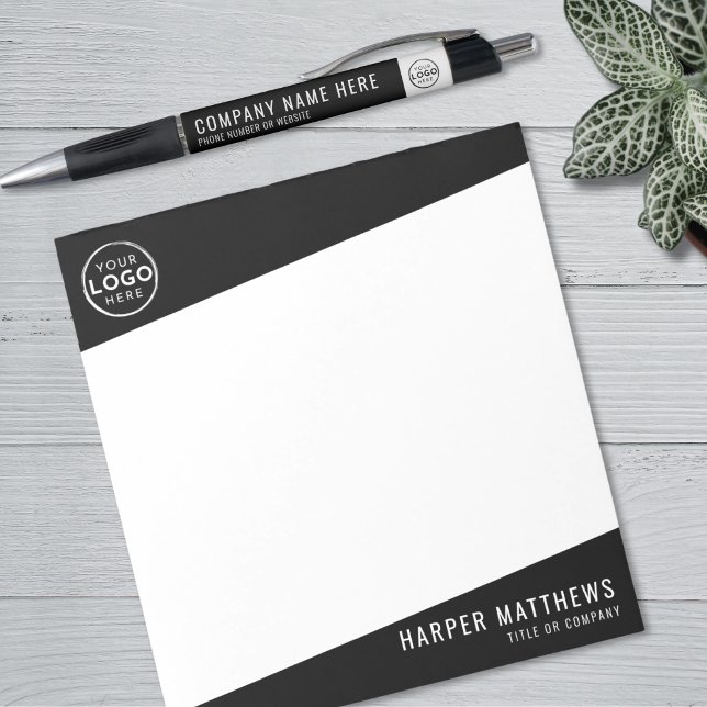 Logo für Berufliche Unternehmen Notizblock (Custom Professional Company Logo Notepad)