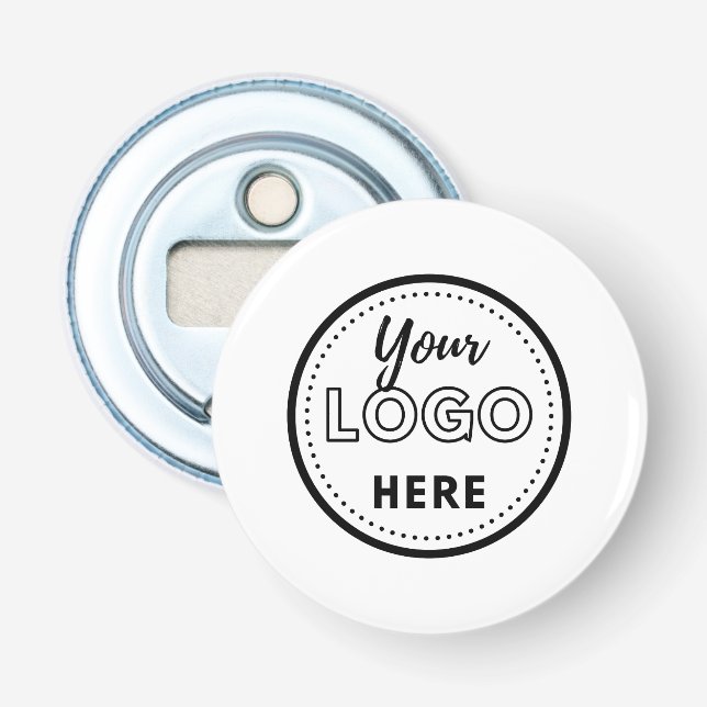 Logo für berufliche Unternehmenswerbung Flaschenöffner (Vorderseite)