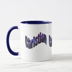 Logo für Christliche blaue Bezeichnungen Tasse
