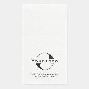 Logo für "Clean + Black Text Company Business Pape Serviette