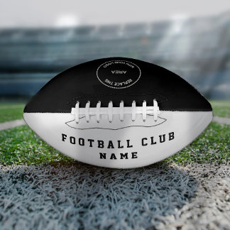 Logo für Clubnamen Schwarz-weiß Football