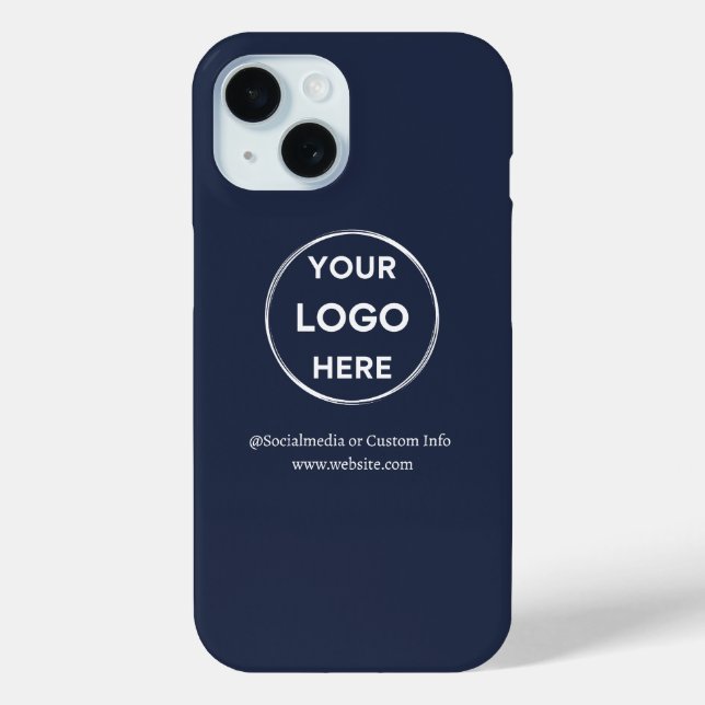 Logo für "Custom Navy Blue Business" Case-Mate iPhone Hülle (Rückseite)