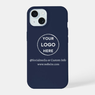 Logo für "Custom Navy Blue Business" iPhone 15 Hülle