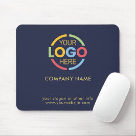 Logo für "Custom Navy Blue Company Business" Mousepad