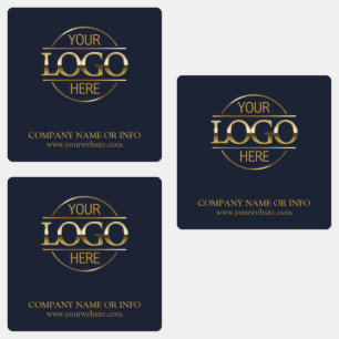 Logo für "Custom Navy Blue Promotions Company" Etiketten