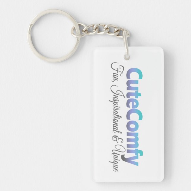 Logo für CuteComfy-Markenbezeichnung Schlüsselanhänger (Vorderseite)