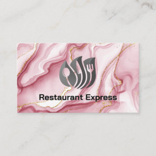 Logo für das Abendessen im Restaurant   Catering-V Visitenkarte