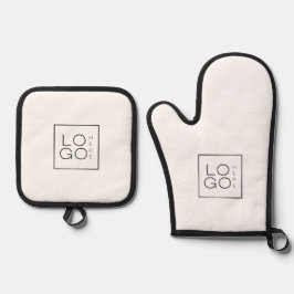 Logo für das benutzerdefinierte Geschäft Minimalis Ofenhandschuh & Topflappen-Set