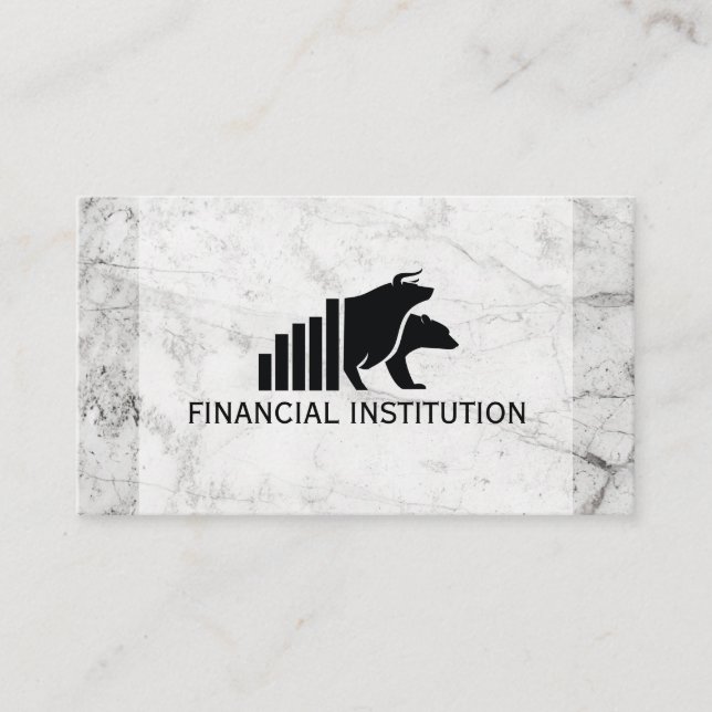 Logo für das Bull Bear Bar Chart | Finanziell Visitenkarte (Vorderseite)