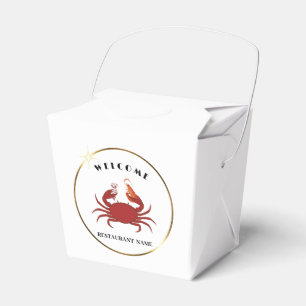 Logo für das einfache Krabben-Garnelen-Meeresfrüch Geschenkschachtel