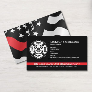 Logo für das Feuerwehrteam der Custom Fire Departm Visitenkarte