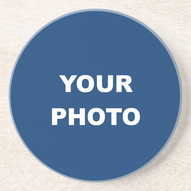 Logo für das Foto hinzufügen Getränkeuntersetzer (Vorne)
