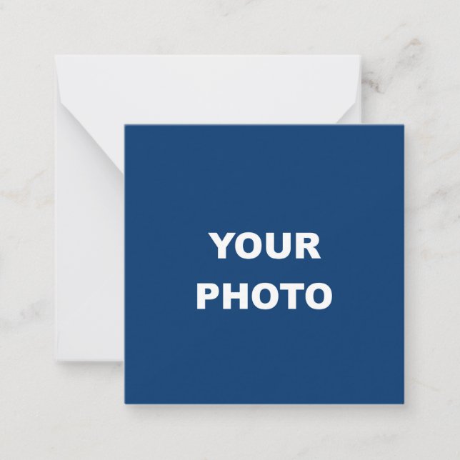 Logo für das Foto hinzufügen Mitteilungskarte (Vorderseite)