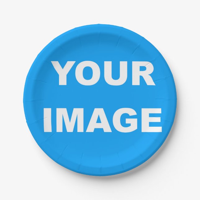Logo für das Foto hinzufügen Pappteller (Vorderseite)