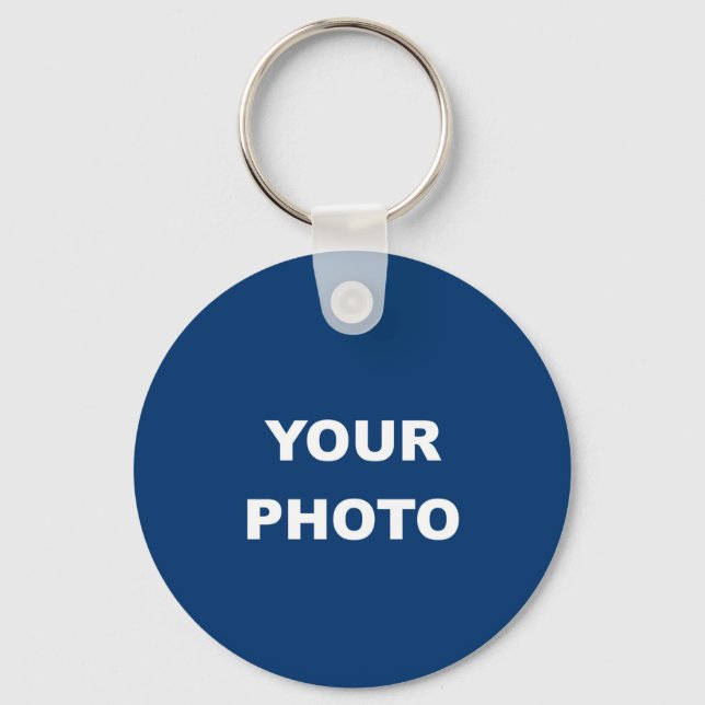 Logo für das Foto hinzufügen Schlüsselanhänger (Vorderseite)