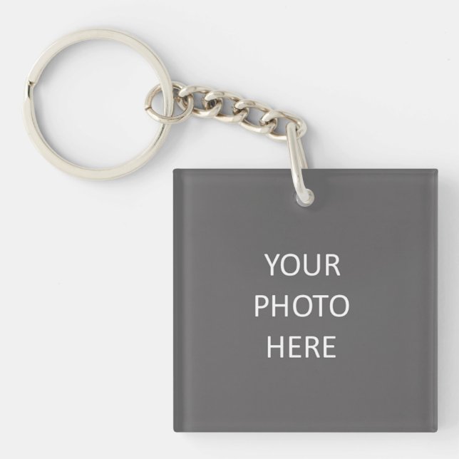 Logo für das Foto hinzufügen Schlüsselanhänger (Vorderseite)