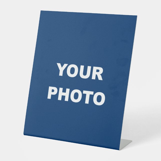 Logo für das Foto hinzufügen Sockelschild (Vorderseite)