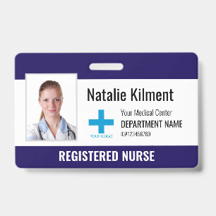 Logo für das Foto "Name des Krankenhauses" Navy Bl Ausweis