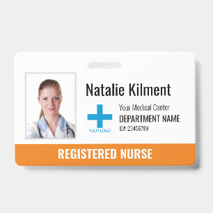 Logo für das Foto "Name des Krankenhauses" Orange  Ausweis