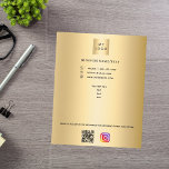 Logo für das Gold-Geschäft Qr-Code, benutzerdefini Flyer<br><div class="desc">Ein Imitat goldener Hintergrund. Personalisieren Sie Ihr Firmenlogo,  Ihren Namen,  Ihre Adresse,  Ihren Text,  Ihren eigenen QR-Code und fügen Sie ihn Ihrem Instragentenkonto hinzu. Sie können auch Text auf der Rückseite hinzufügen.</div>