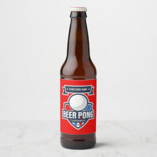 Logo für das individuell anpassbare Bierpong-Turni Bierflaschenetikett