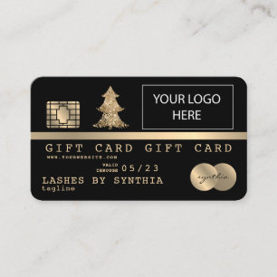 Logo für das Kartengeschenkgutschein hinzufügen Visitenkarte