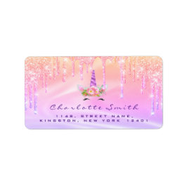 Logo für das Schulsiegel Holograph Unicorn Online  Adressaufkleber