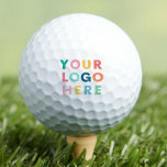 Logo für das Unternehmen "Custom Company" Golfball<br><div class="desc">Logo für kundenspezifische Unternehmen für Golfbälle. Laden Sie Ihr eigenes Logo hoch und dort ist es. Ihre eigenen Business Golf Bälle. Ist das nicht Magie? Regards Club Magique</div>