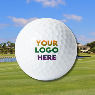 Logo für das Unternehmen "Custom Company" Golfball