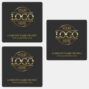 Logo für das Unternehmen "Custom Gray Gold Promoti Etiketten