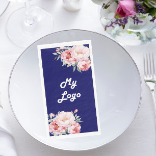 Logo für das Unternehmen Navy Blue Pink Florns Serviette