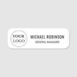 Logo für den benutzerdefinierten Mitarbeiternamen  Namensschild